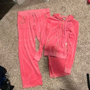 Pink Juicy Couture Track Suit Like new!